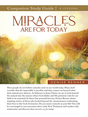 cover image of Miracles Are Made For Today Study Guide